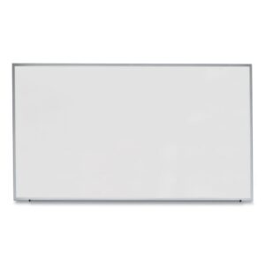 Universal Melamine Dry Erase Board, 72" x 48", Satin-Finished Aluminum Frame