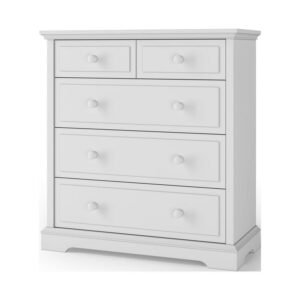 Child Craft Universal Select 4 Drawer Chest for Nursery or Bedroom, Plenty of Storage, Anti-Tip Kit Included to Prevent Tipping, Non-Toxic, Baby Safe Finish (Matte White)