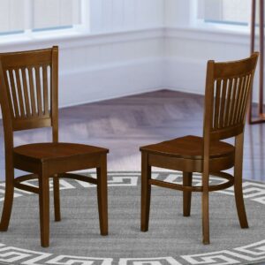 VAC-ESP-W Vancouver Wood Seat Dining Chairs in Espresso Finish - Set of 2