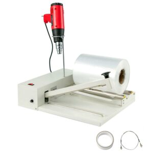 VEVOR 12" Shrink Wrap Sealer? 450W I-Bar Shrink Wrap Machine, Wrap Sealer with Heat Gun and Shrink Film Suit for PVC POF Film