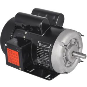 VEVOR 1.5HP Compressor Electric Motor, 3450rpm Reversible Single Phase 56C Frame Air Compressor Motor 5/8" Shaft Diameter Electric Motor for Air Compressor General Equipment, 115/230VAC