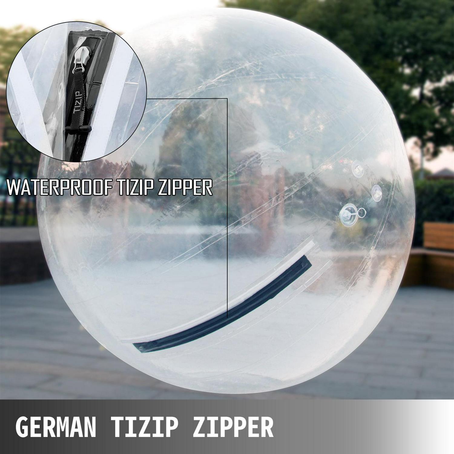 VEVOR 2M/ 6.56 ft Walk on Water Walking Ball Roll Inflatable Zorb Ball with German Zipper PVC - Image 4