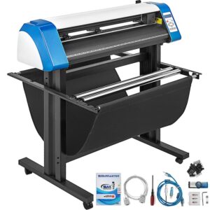 VEVOR 34 inch Vinyl Cutter,870mm Semi-Automatic DIY Cutting Plotter,Vinyl Cutter Machine Vinyl Printer Cutter Machine Manual Positioning Sign Cutting with Floor Stand Signmaster Software