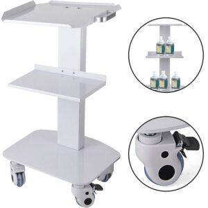 VEVOR 3-Layer Trolley Heavy Duty to Hold Max 33LB Medical Cart with Wheels to Move Everywhere