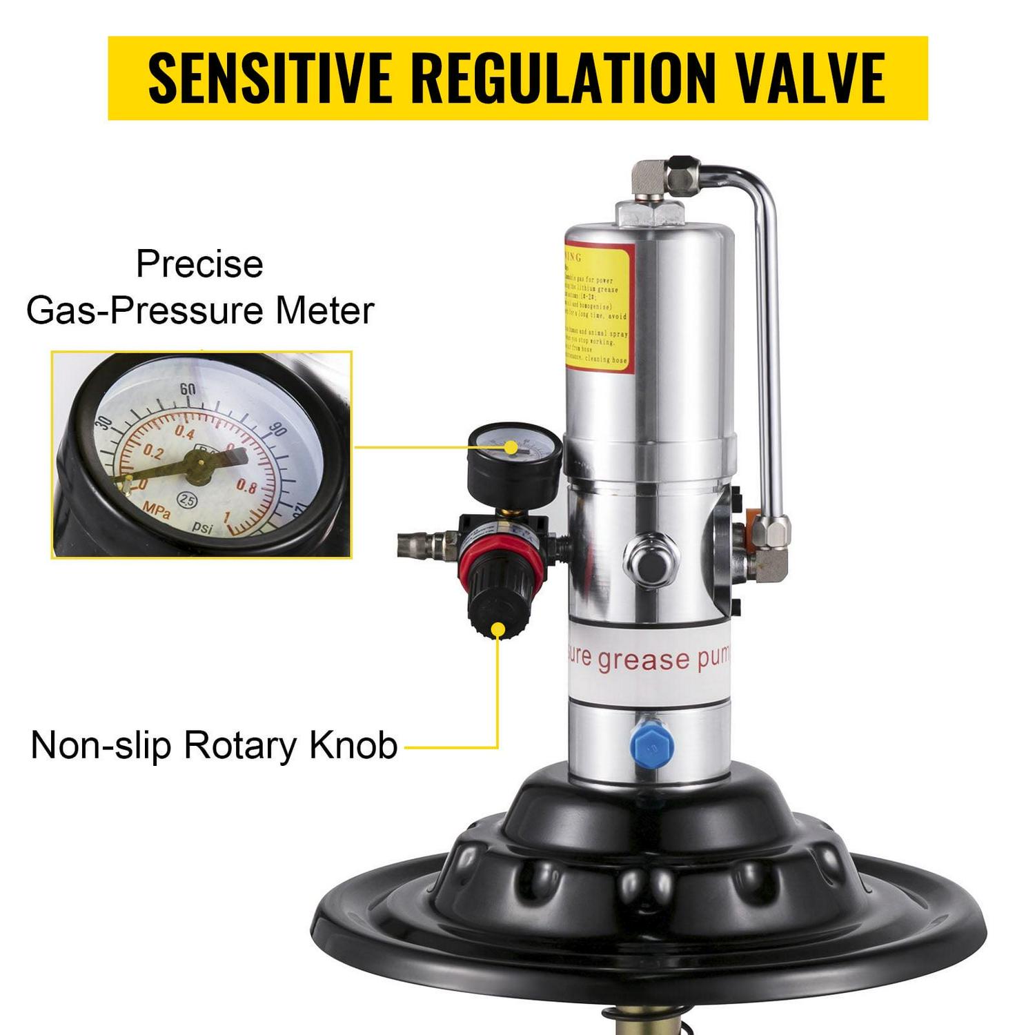 VEVOR 5 Gallon Air Pneumatic Compressed Grease Pump Injector High Pressure Filler - Image 5