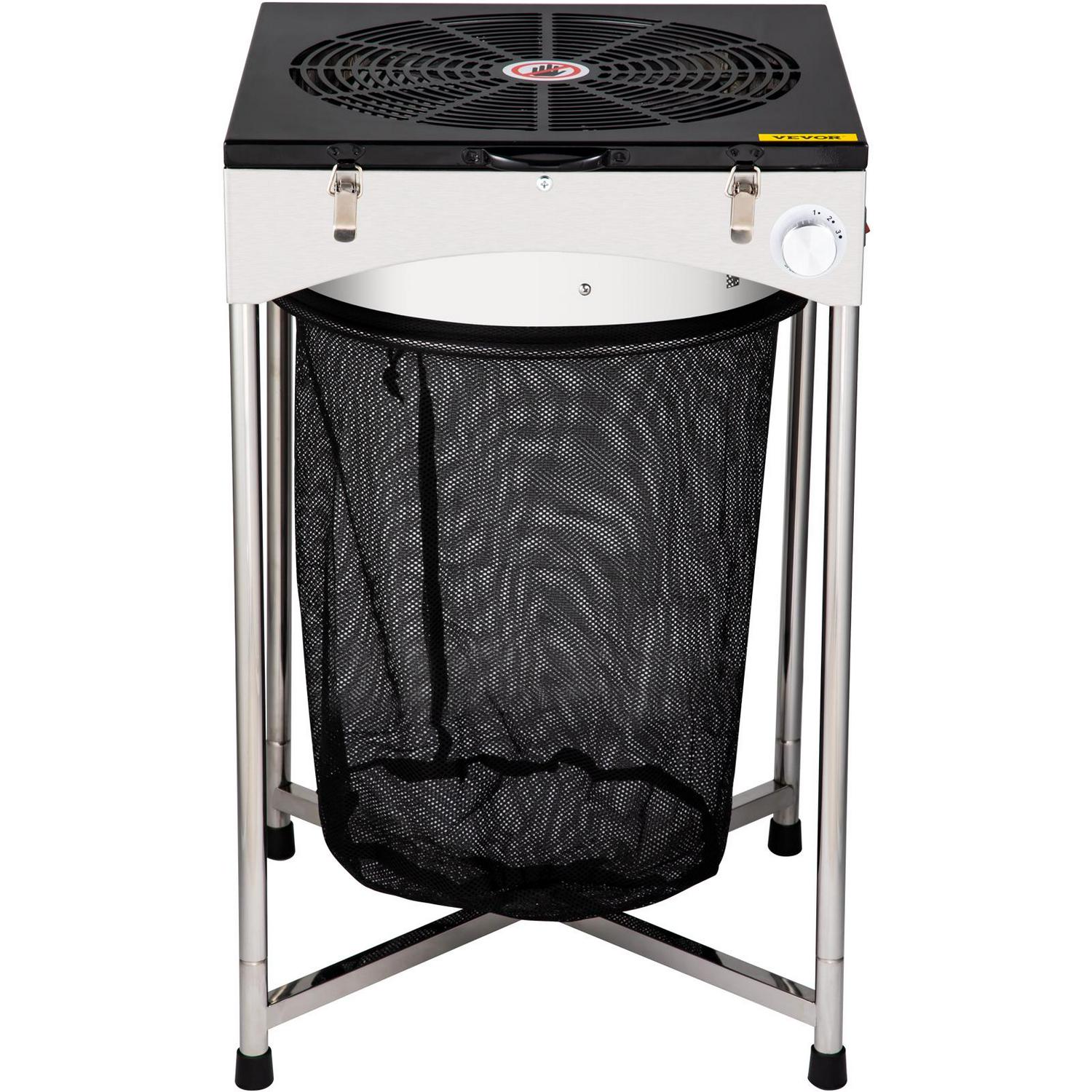 VEVOR Bud Leaf Trimmer, 18 inch Electric Hydroponic Dry or Wet Plant Trimming Machine, Adjustable 3 Speed 110V, with Sharp Stainless Steel Blades, Twisted Spin Cut for Flowers, Leaves, Herbs - Image 9