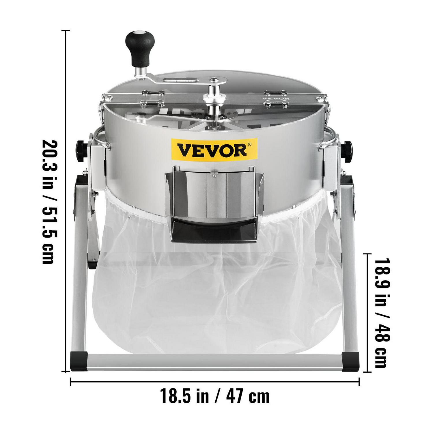 VEVOR Bud Leaf Trimmer, 16 inch Manual Hydroponic Dry or Wet Plant Trimming Machine, with Sharp Stainless Steel Blades & Solid Metal Gearbox, Twisted Spin Cut for Flowers, Leaves, Herbs - Image 8