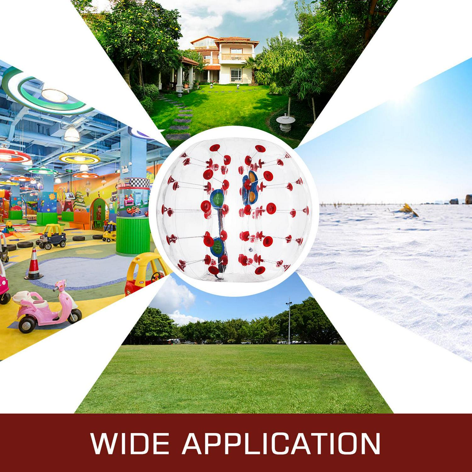 VEVOR Bumper Bubble Soccer Ball,5 ft/1.5 m Dia Inflatable Bumper Ball, Inflatable Body Zorb Ball for Kids Adults, Blow It Up in 5 Min, for Backyard, Park, Beach, Playing Center - Image 8