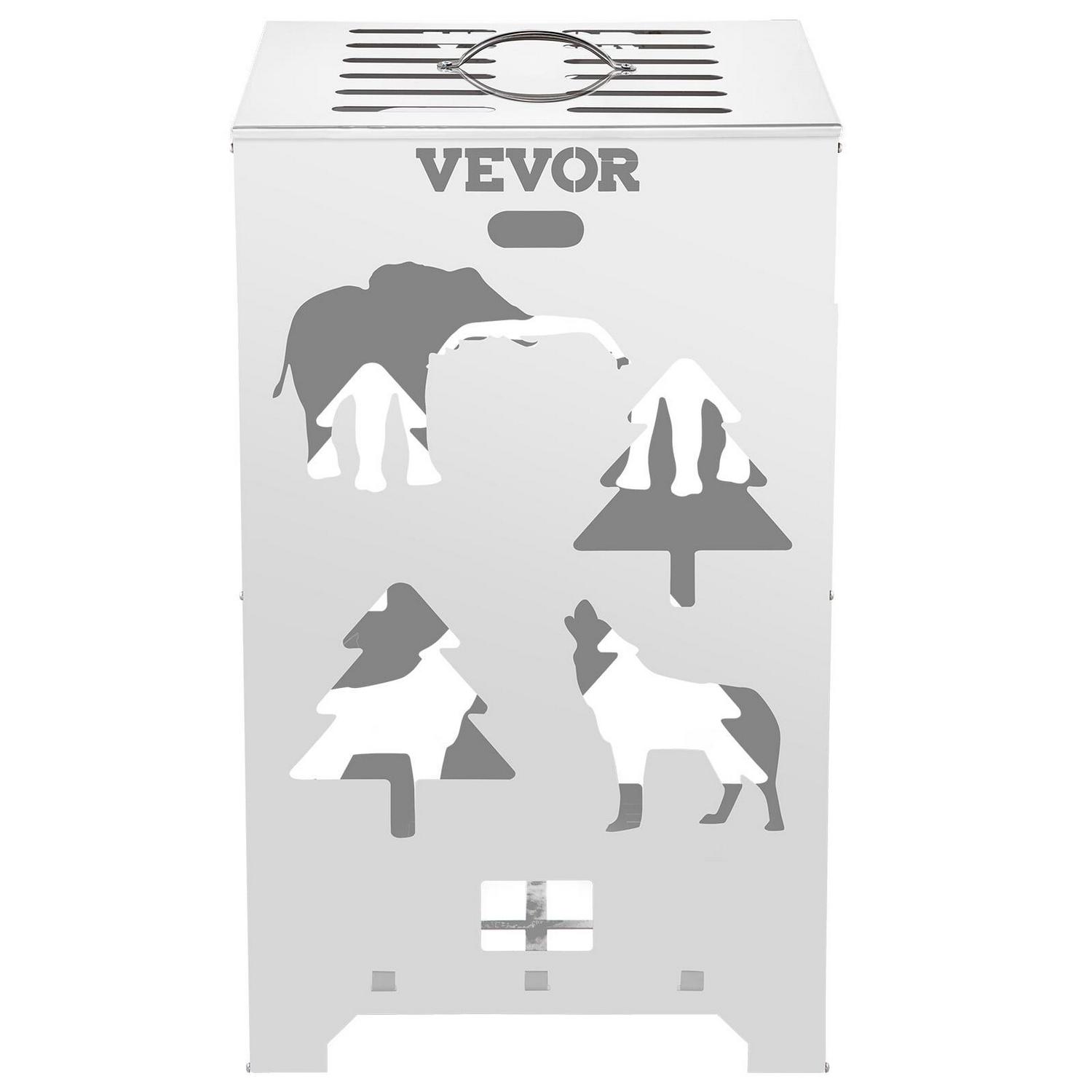 VEVOR Burn Barrel, 14x14x24 inch Burn Cage, Stainless Steel Cage Incinerator, Incinerator Barrel with Lid and Handle for Outdoors - Image 9