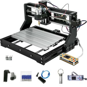 VEVOR CNC 3018-PRO 3 Axis CNC Router Kit GRBL Control with Offline Controller Plastic Acrylic PCB PVC Wood Carving Milling Engraving Machine XYZ Working Area 300x180x45mm