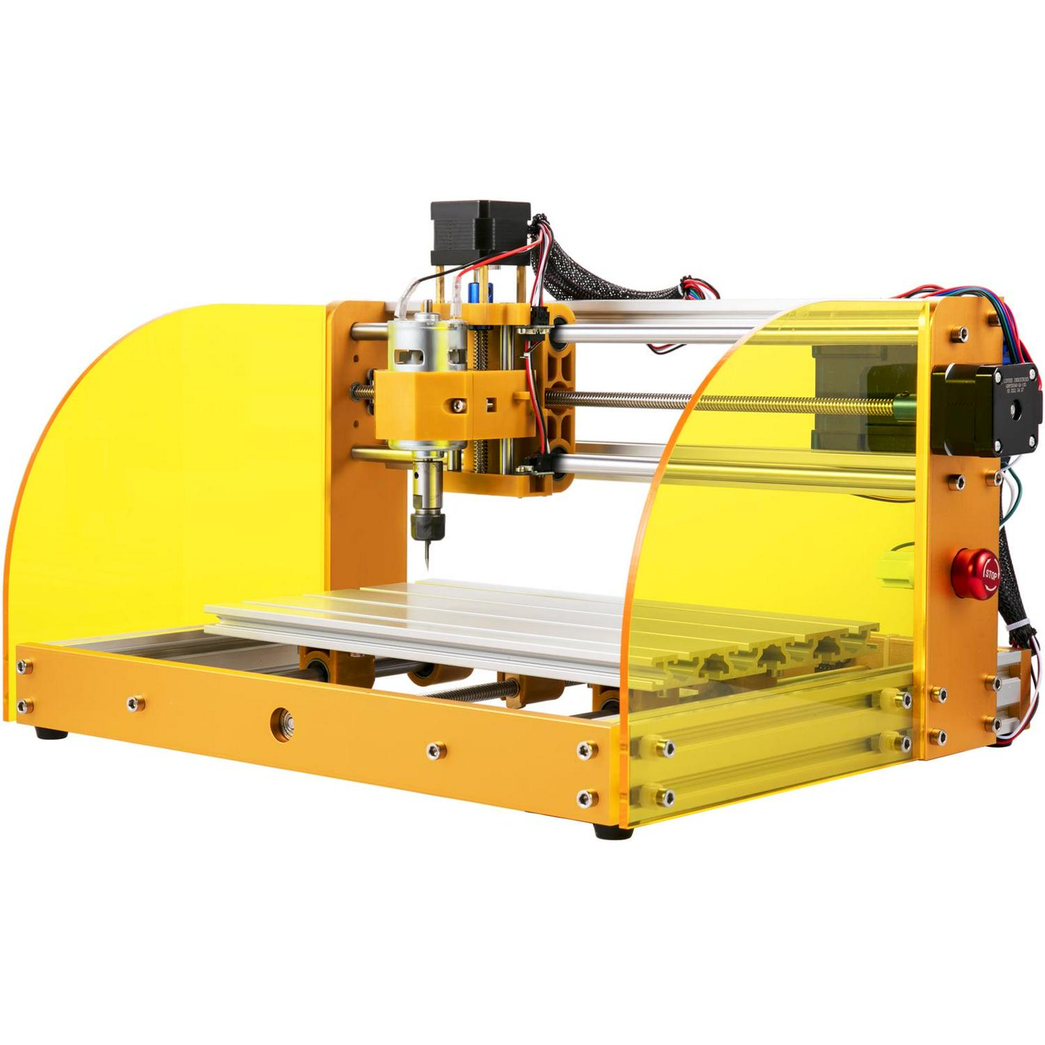 VEVOR CNC Router Machine, 3018-PRO with GRBL Offline Control, Limit Switches & Emergency-Stop, PCB PVC Wood leather Engraving Machine, Dustproof Safe Acrylic Baffle, XYZ Working Area 300 x 180 x 45mm - Image 9