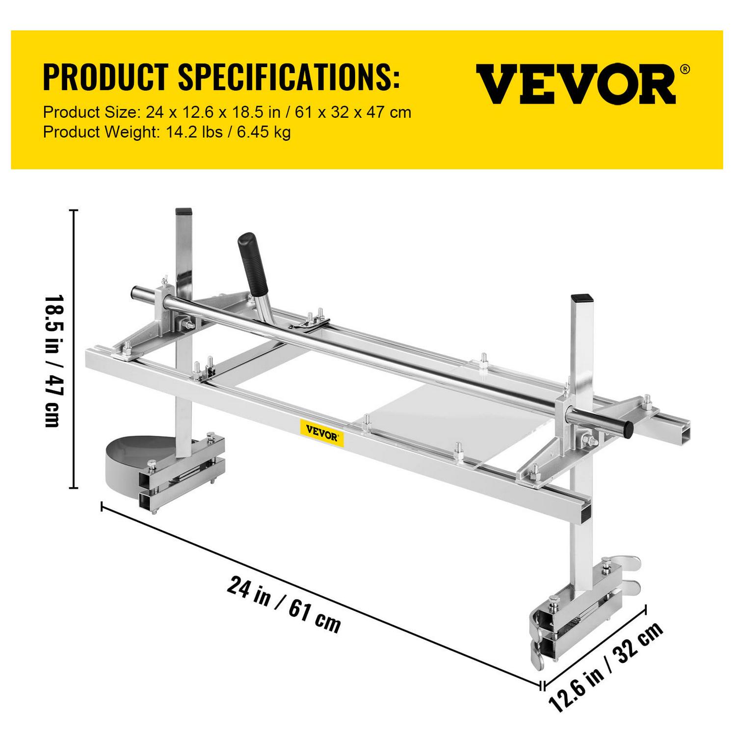 VEVOR 14” to 24” Chainsaw Mill for Chainsaws - Image 7