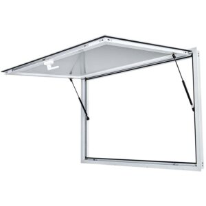 VEVOR Concession Stand Serving Window with Awning Door 74 x 40 inch with Double-Point Fork Lock Handle Up to 85 degrees for Food Trucks