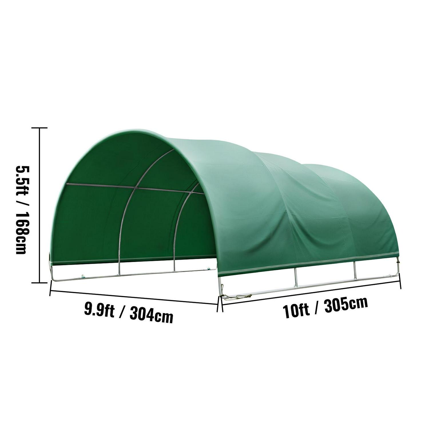 VEVOR Corral Shelter 10×10', Livestock Shade Animal Shelter, Steel Metal Waterproof Corral Panels for Horses and Other Livestock - Image 8