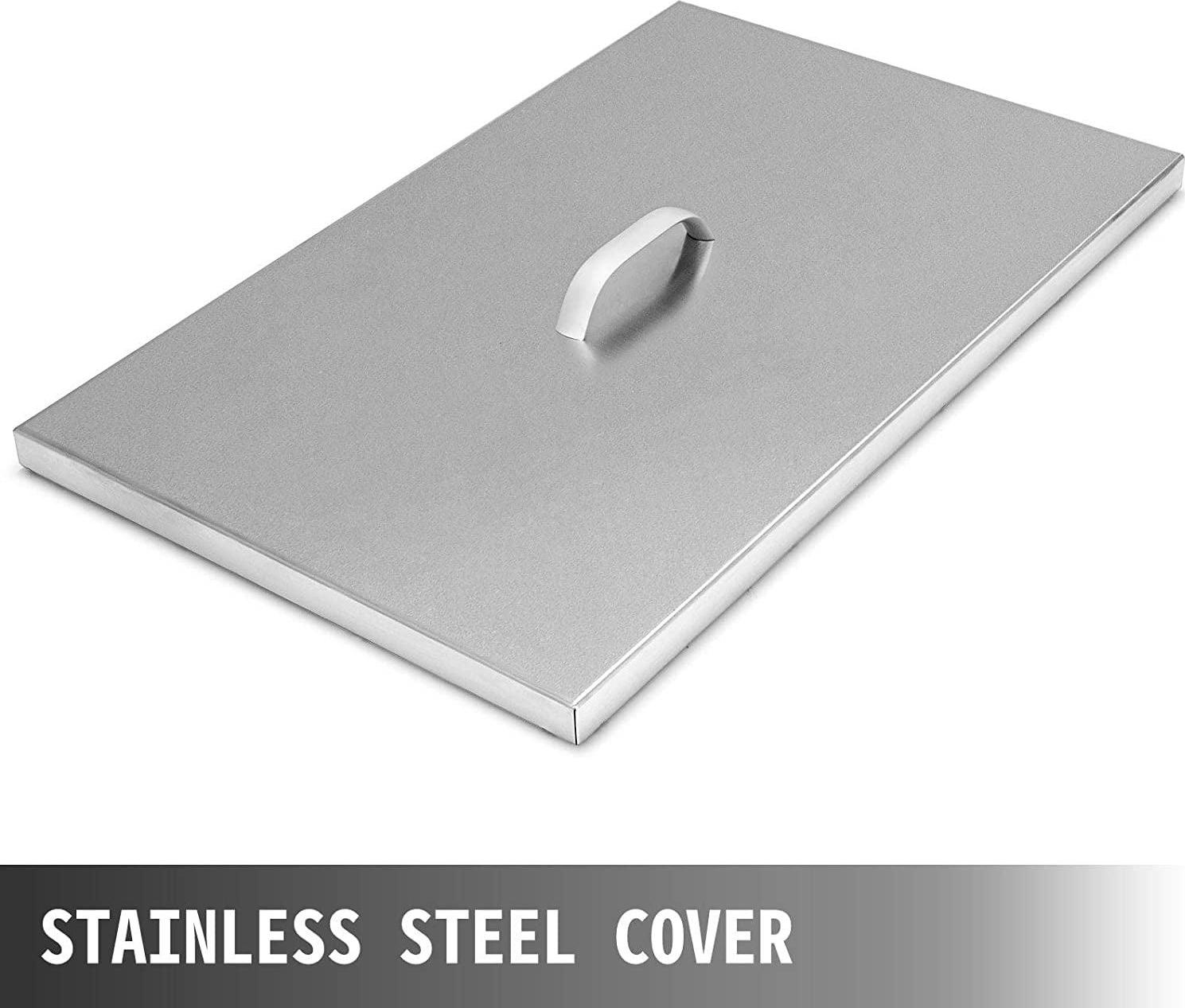 VEVOR Drop in Ice Chest 20"Lx14"Wx12"H with Cover 304 Stainless Steel Drop in Cooler Included Drain-pipe and Drain Plug Drop in Ice Bin for Cold Wine Beer - Image 5