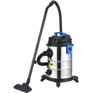 VEVOR Dust Extractor Collector, 6.5 Gallon Capacity, HEPA Filtration System Automatic Dust Shaking, 1200W Powerful Motor Wet & Dry Vacuum Cleaner, Heavy-Duty Shop Vacuum with Attachments