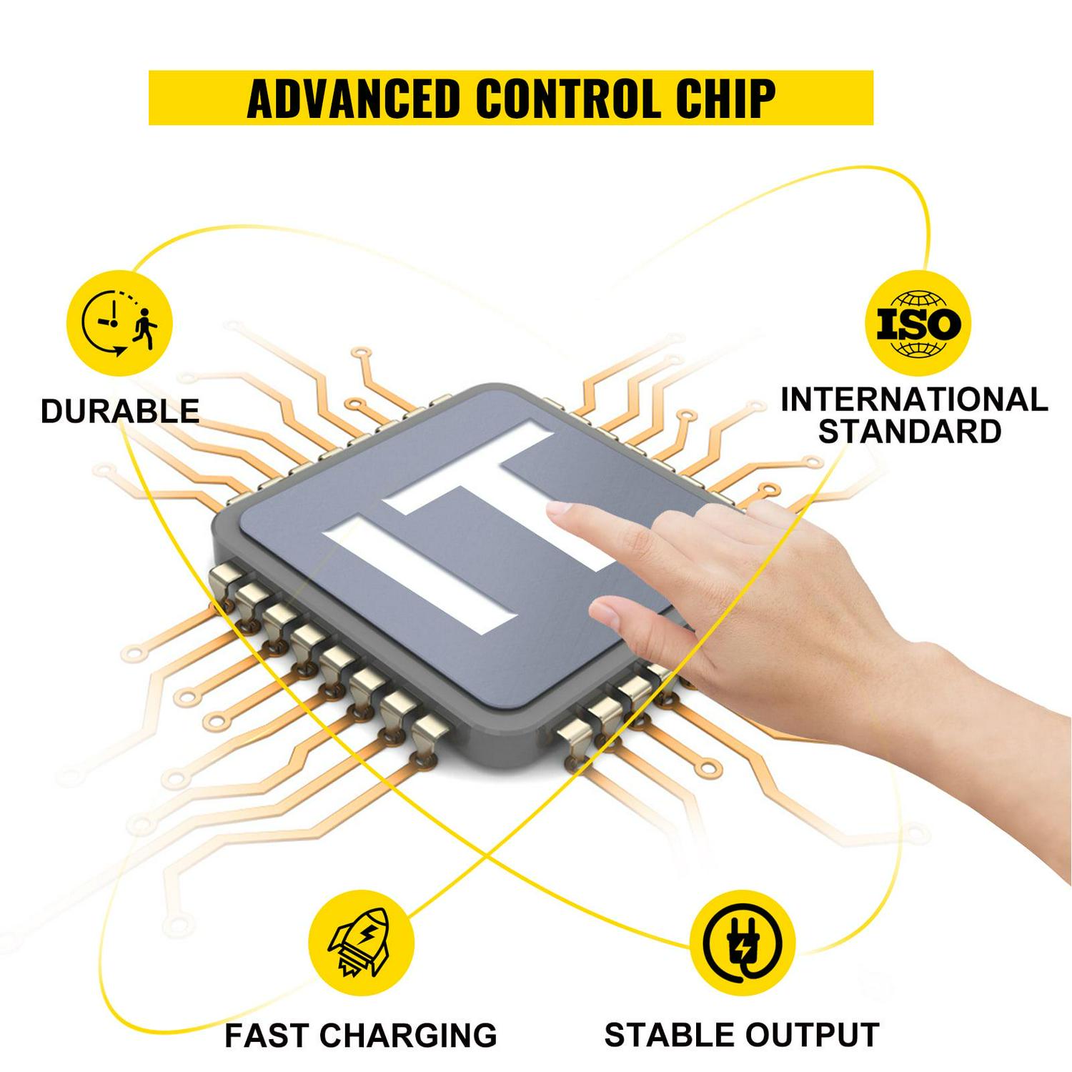 VEVOR Golf Cart Battery Charger 48V Club Car Charger 15A Golf Cart Electric Charger with RXV Plug / LED Club Car Battery Charger Aluminum Shell Power Wise Golf Cart Battery Charger for Ez Go Yamaha - Image 3