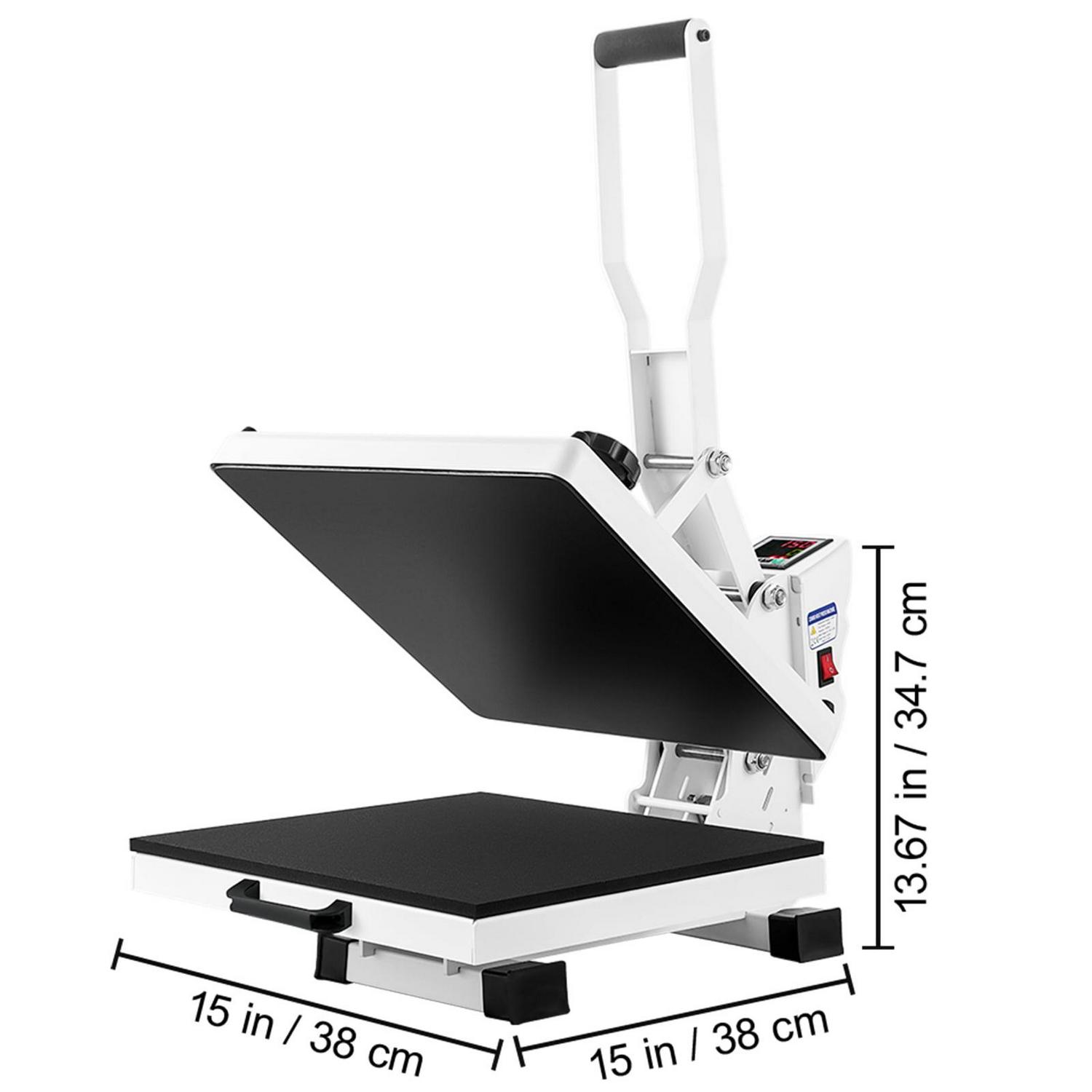 BENTISM Heat Press Machine, 15"x15" Swing Away T Shirt Pressing Machine Multifunction, High Pressure Heat Press Machine, Power Digital Industrial Sublimation Printer for Heat Transfer Viny - Image 8
