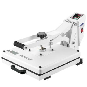 BENTISM Heat Press Machine, 15"x15" Swing Away T Shirt Pressing Machine Multifunction, High Pressure Heat Press Machine, Power Digital Industrial Sublimation Printer for Heat Transfer Viny