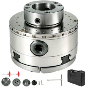 VEVOR Lathe Chuck 4-inch Wood turning Chuck 4 Jaws 1 inch x 8TPI Thread Lathe Chucks Set Self-centering Chuck Wood Lathe Bowl Chuck with Set of Quality Accessories New Case for Woodworking