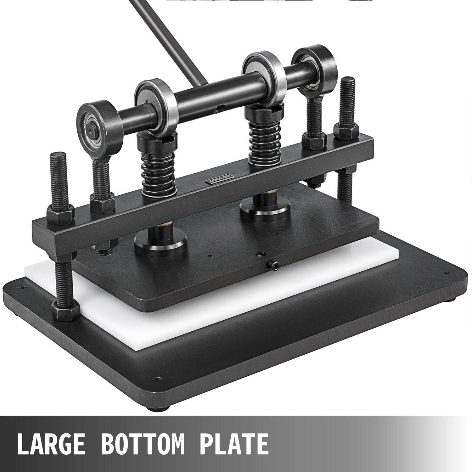 VEVOR Leather Cutting Machine 360x220mm Manual Die Cutter Max. 15 mm Leather Embossing Machine Hand Press Mold Leather Die Cut Leather Craft Cutting Machine for Various of Materials - Image 4