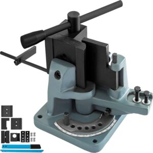 VEVOR Metal Bender UB-100 Universal Metal Rebar Bender High-Hardened Steel Material Heavy-Duty Metal Rod Bender Hot and Cold with Detachable Bending Lever Strip Steel Flat Steel Round Steel