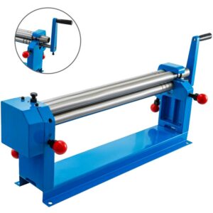 VEVOR Metal Plate Bending Round Machine 570mm Width Manual Wire Cylinders Tubes Roller Press RB 610 Steel Plate Rolling Machine Roller Diameter 40mm