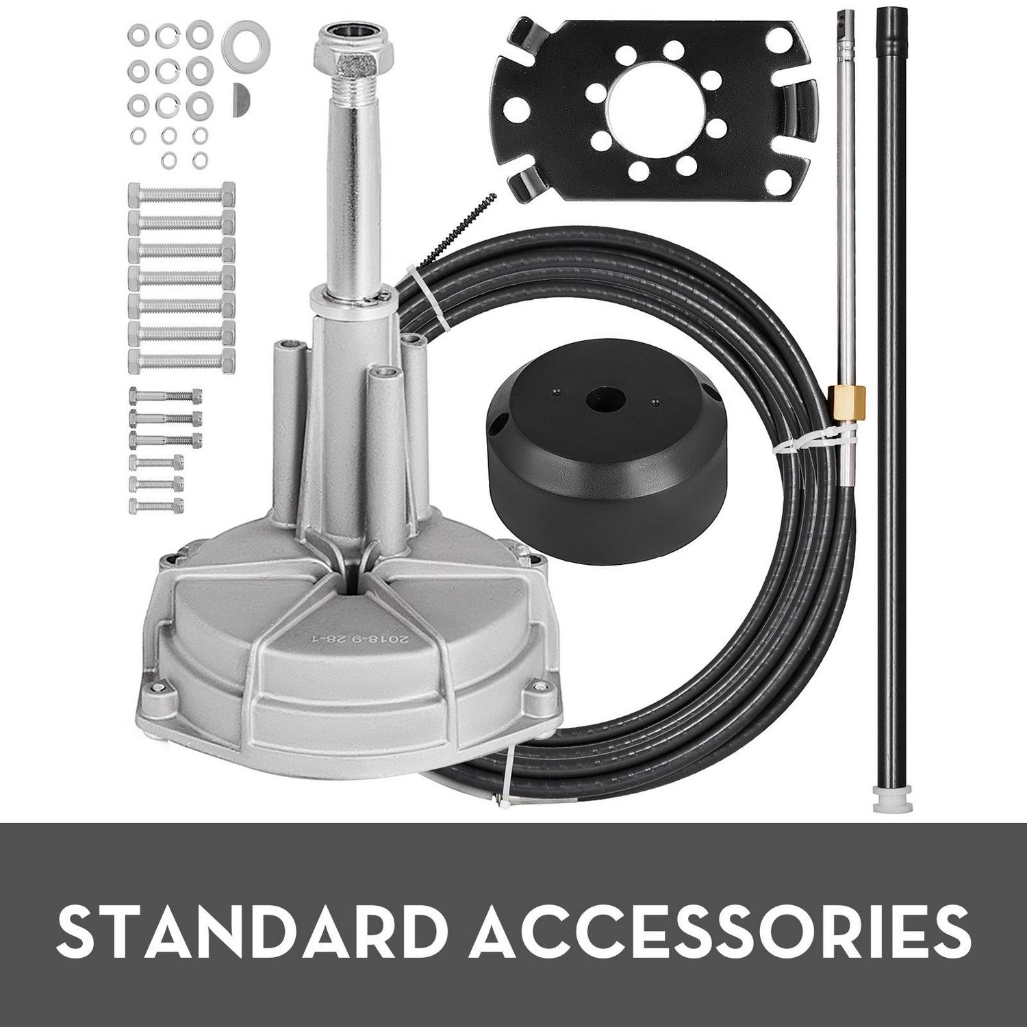 VEVOR Outboard Rotary Steering Kit 15 Feet for Boats Steering System - Image 6