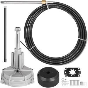 VEVOR Outboard Rotary Steering Kit 15 Feet for Boats Steering System