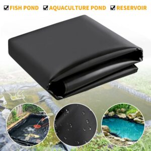 VEVOR Pond Liner 13x20ft 20Mil HDPE Fish Liner Lake Retention for Fountain Pond