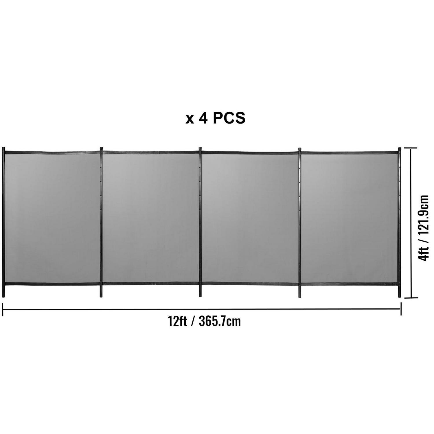 VEVOR Pool Fence 4x48 ft ,Outdoor in-Ground Pool Fence, Removable DIY Pool Fencing with 44 Sleeves & Section Kit - Image 8