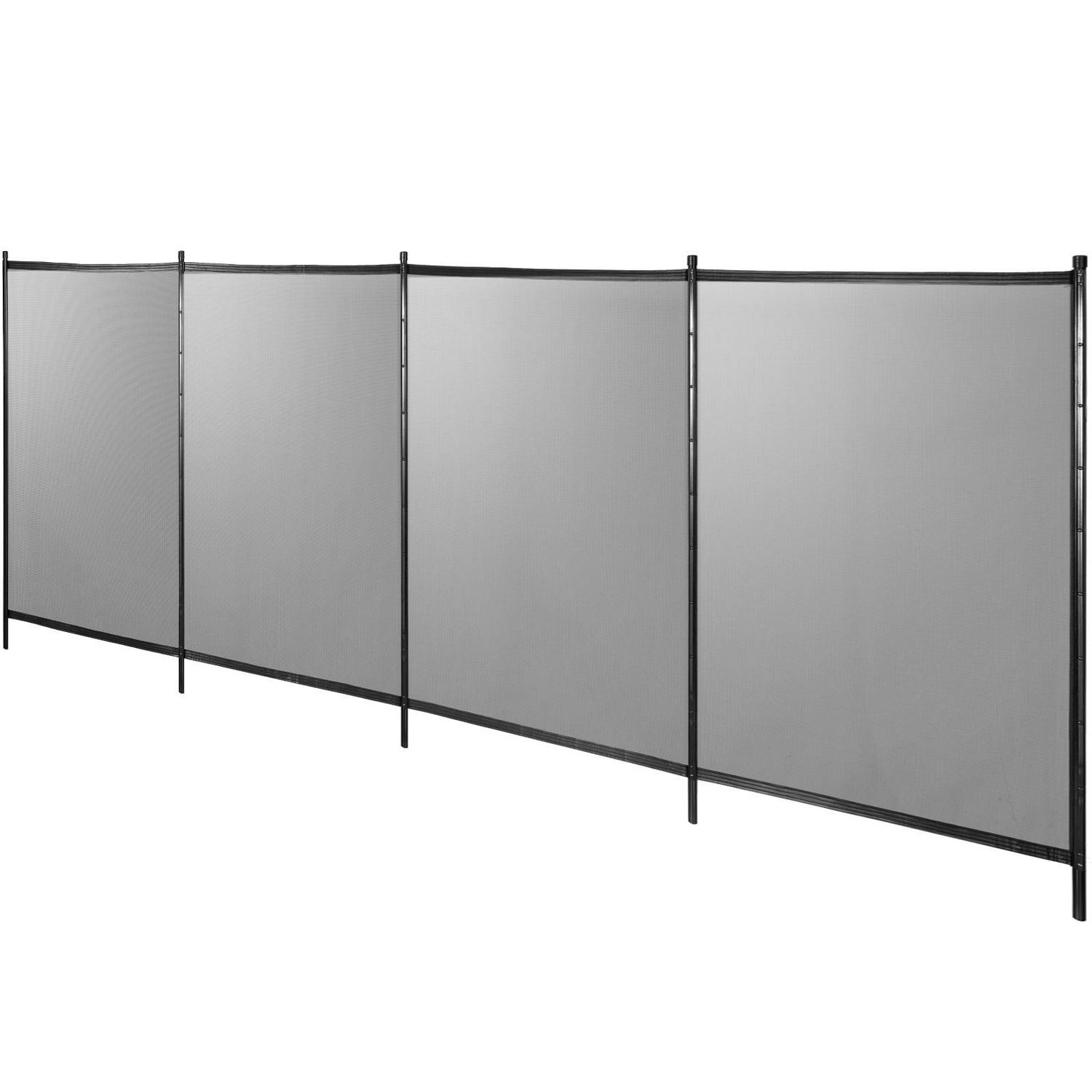 VEVOR Pool Fence 4x48 ft ,Outdoor in-Ground Pool Fence, Removable DIY Pool Fencing with 44 Sleeves & Section Kit - Image 9