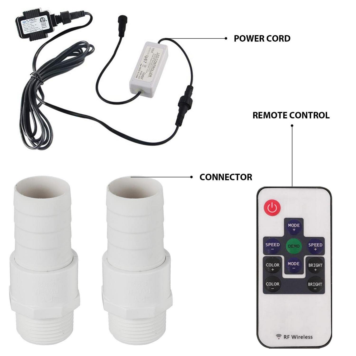 VEVOR 23.6" x 4.5" x 3.1" Rectangular Garden Stainless Steel Pool Waterfall Fountain - Image 9