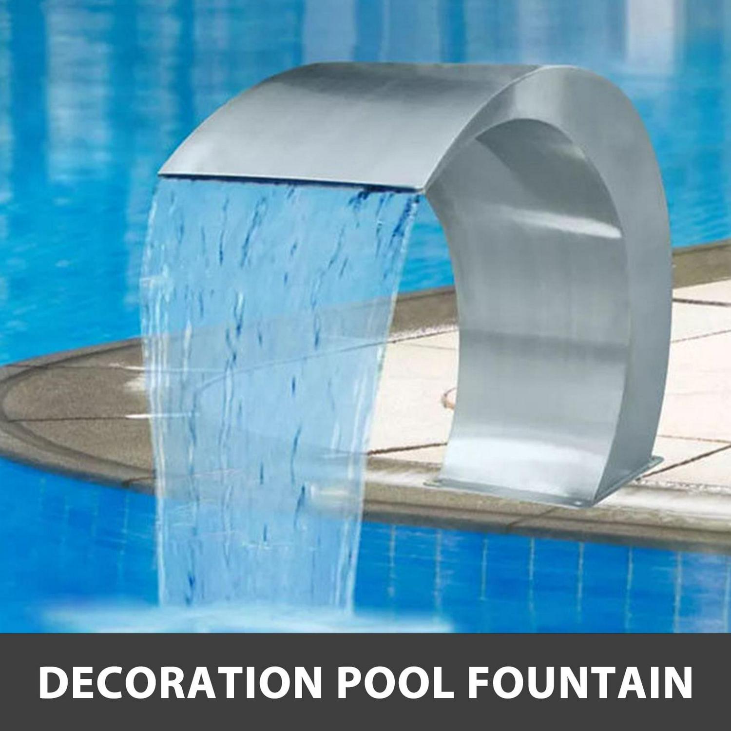 VEVOR Pool Water Fountain17.7 x 11.8 x 23.6 inch, Pool Fountain 304 Stainless Steel, Pool Water Fountain Silver for In Ground Swimming Pools Garden Outdoor Pond Water - Image 4