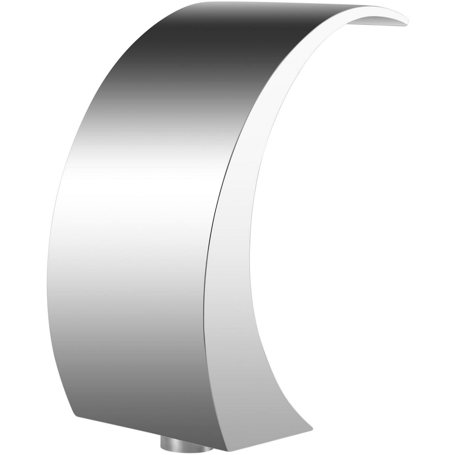 VEVOR Pool Waterfall Fountain Stainless Steel Fountain 15.4" x 7.9" x 1.5" Silver Pool Fountains for Ground Pools Garden Outdoor Waterfalls Sheer Descent Pond Water Feature - Image 9