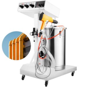 VEVOR Powder Coating Machine 40W 50L Capacity Electrostatic Powder Coating Machine Spraying Gun Paint 550g WX-101 Powder Coating System (40W 50L)