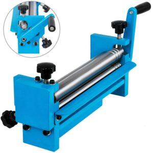 VEVOR SJ 300 Slip Roll Forming Machine Sheet Metal Roller 20 Gauge Mild Steel 12" forming width Crank Handle & 2 Thickness Adjustment Pins