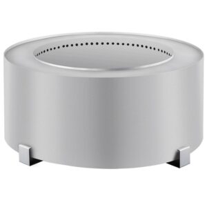 VEVOR Smokeless Fire Pit, Stainless Steel Stove Bonfire, 27.6 inch Diameter Wood Burning Fire Pit
