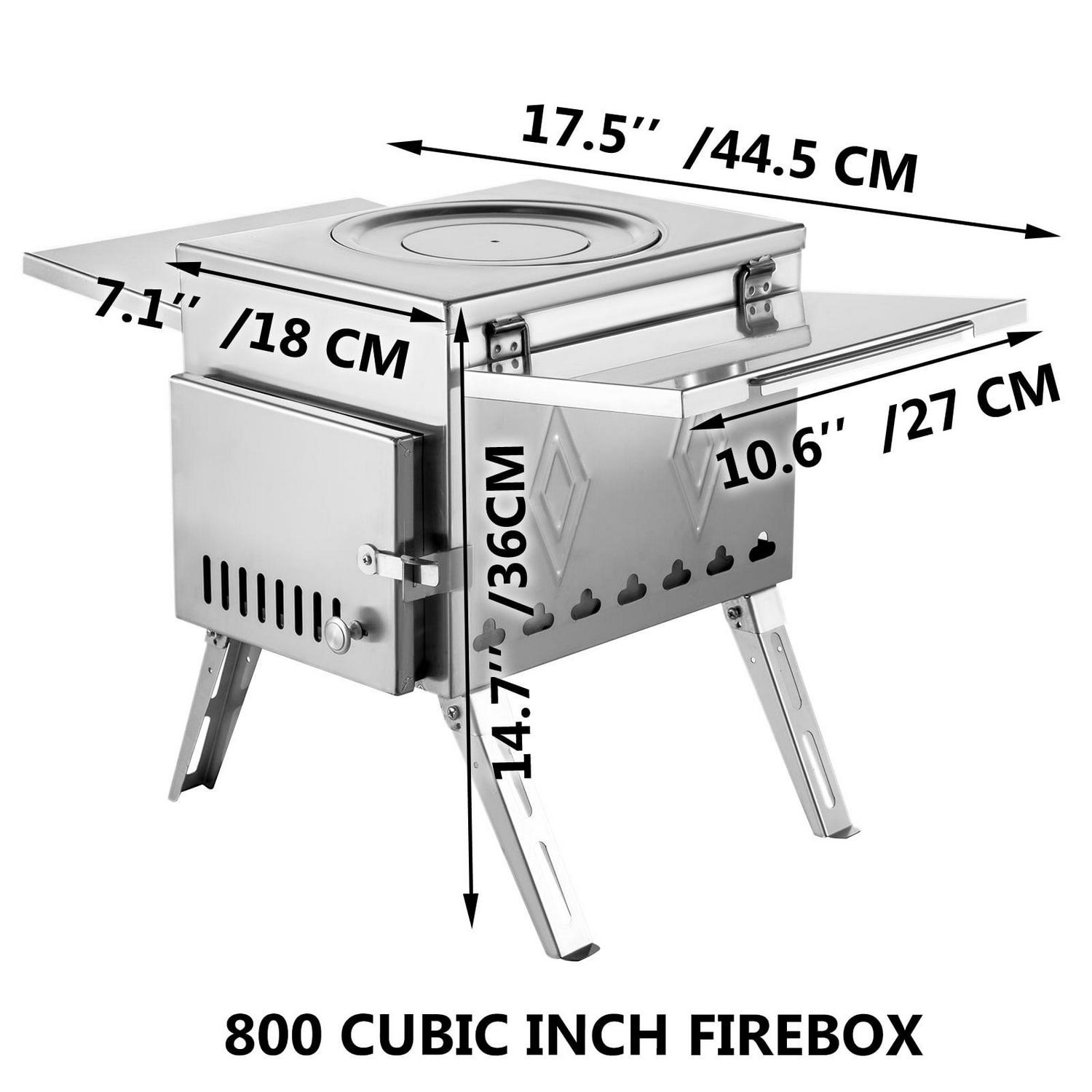 VEVOR 1 Burner Wood Camping Stove - Image 2
