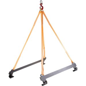 VEVOR Watercraft Lift Sling, 2000lbs Capacity Jet Ski Lift Sling, 47" Watercraft Sling W/heavy Duty Powder-Coated Steel Brackets, Polyester Lifting Straps for Personal Watercraft, PWC, Jet Ski