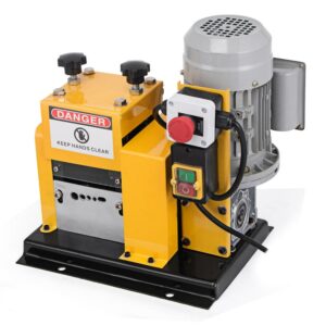 VEVOR Wire Stripping Machine 0.079"- 0.79" OD, Automatic Wire Stripping Machine 4 Cutting Channels & 1 Cutting Slot,Wire Stripping Tool 5-Blade, for Copper Recycling