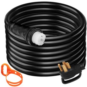 BENTSIM 10ft 50A Extension Cord, Durable STW 6/3+8/1 Generator Power Cord, 14-50P/ SS2-50R Plug, 125V / 250V