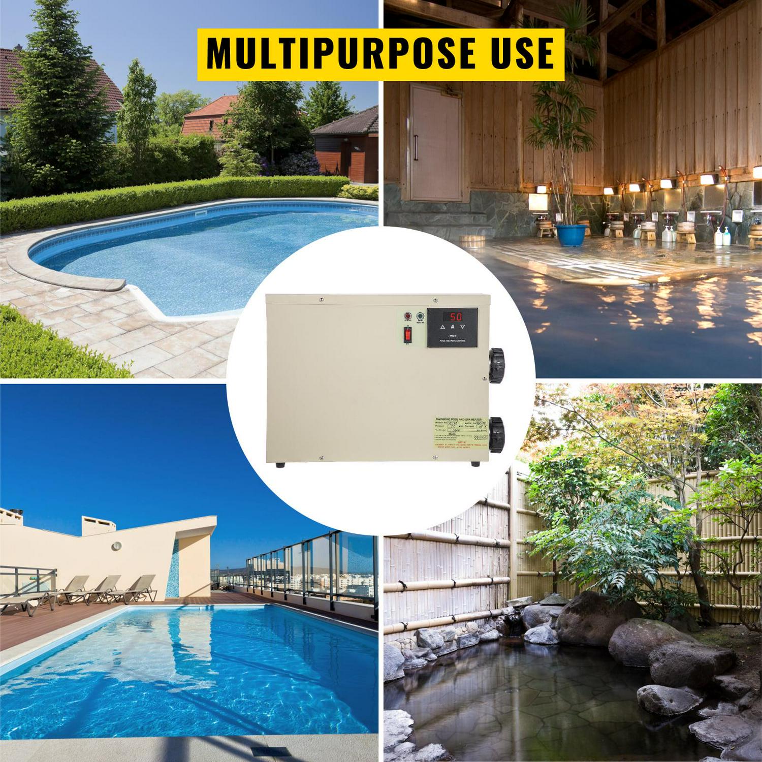 VEVORbrand 11KW 240V Electric Swimming Pool Water Heater Thermostat Hot Tub Spa - Image 7