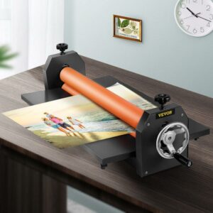 VEVORbrand 25 inch Manual Cold Roll Laminator 1.18" Thickness Foldable Roll Laminating Machine Vinyl Photo Film Mounting Laminator for Commercial Professional Uses (25"Max Film Width)
