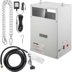 VEVORbrand CO2 Burner, 2 Brass Burner CO2 Generator for Plant, Liquid Propane LP Carbon Dioxide Generator, 5588 BTU/Hr, Built-in Electronic Ignition, for Greenhouse Green Tent Hydroponic Room