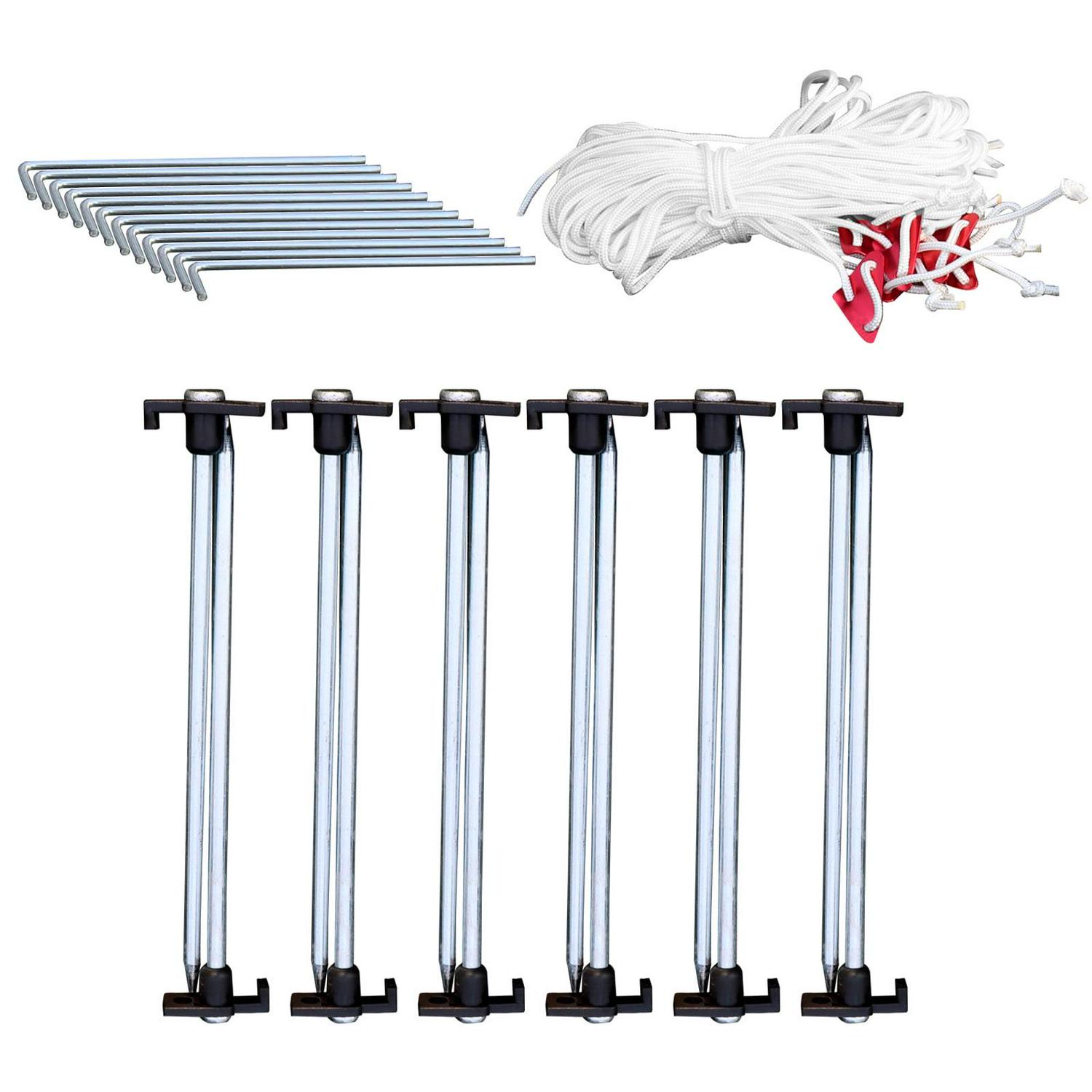 VEVORbrand Canvas Bell Tent 9.84ft Cotton Canvas Tent with Wall Stove Jacket Glamping Tent Waterproof Bell Tent for Family Camping Outdoor Hunting in 4 Seasons - Image 9