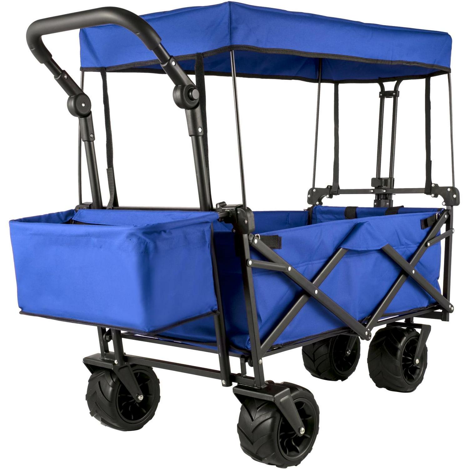 VEVOR 220.5 lbs Capacity Collapsible Wagon Cart with Foldable