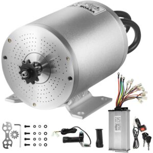 VEVOR 48V 2000W Brushless DC Motor Kit, 4300 RPM, with Controller & Throttle, for Go Kart/ATV, 10 lb