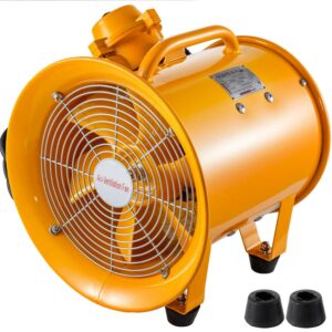 VEVOR Explosion Proof Fan 10 inch(250mm) Utility Blower 350W Explosion Proof Ventilator 110V 60 Hz Speed 3450 Rpm for Extraction and Ventilation in Potentially Explosive Environments