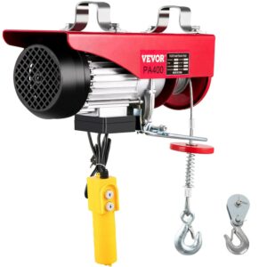 VEVOR PA400, Steel, 880 lbs Max Weight, 39.4 ft Chain & Hook Electric Lifting Hoist